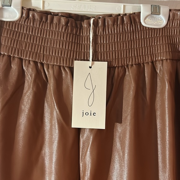 NWT Ladies faux leather Joie cognac dress pants sizes-2x - Picture 2 of 11